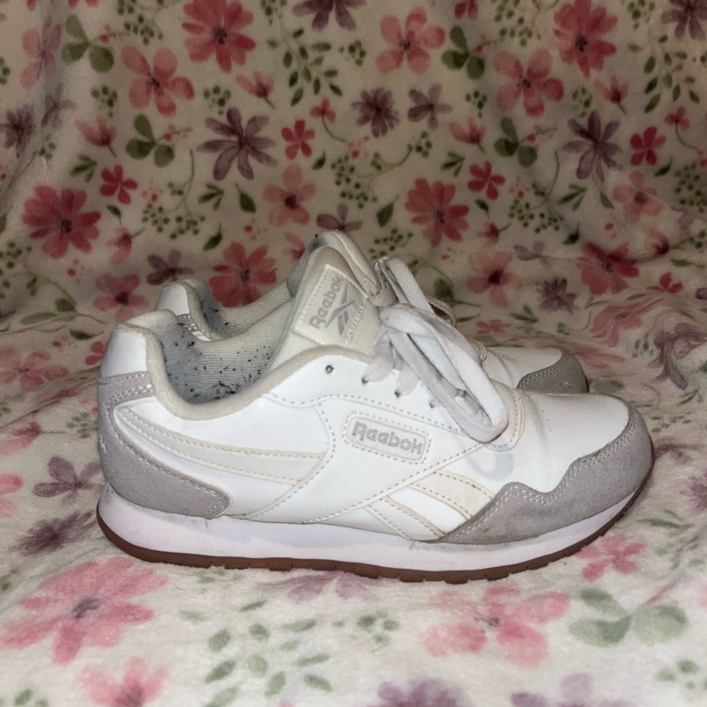 Reebok White and Gray Sneakers